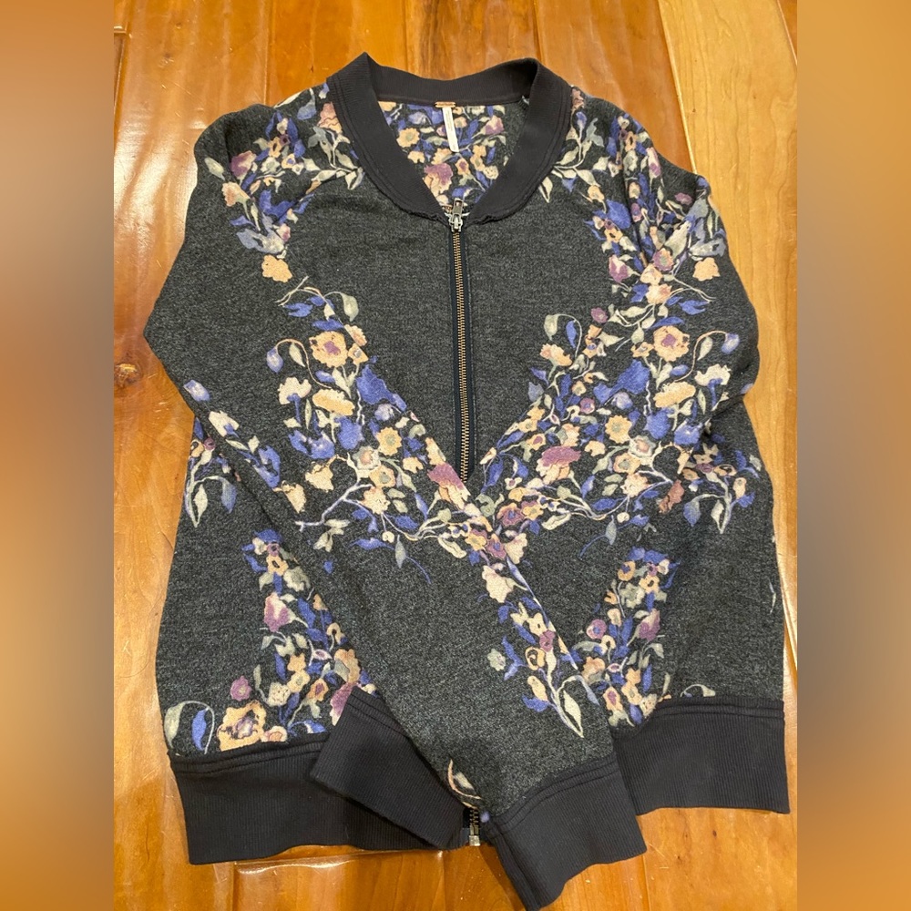 Free people zippered sweater